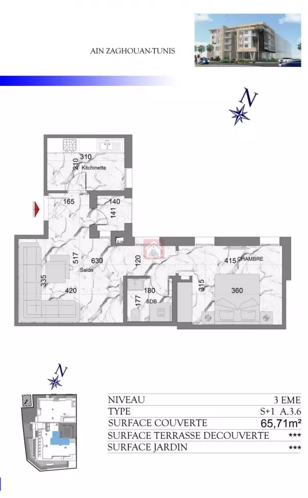 À Vendre Élégants Appartements Ain Zaghouan Nord