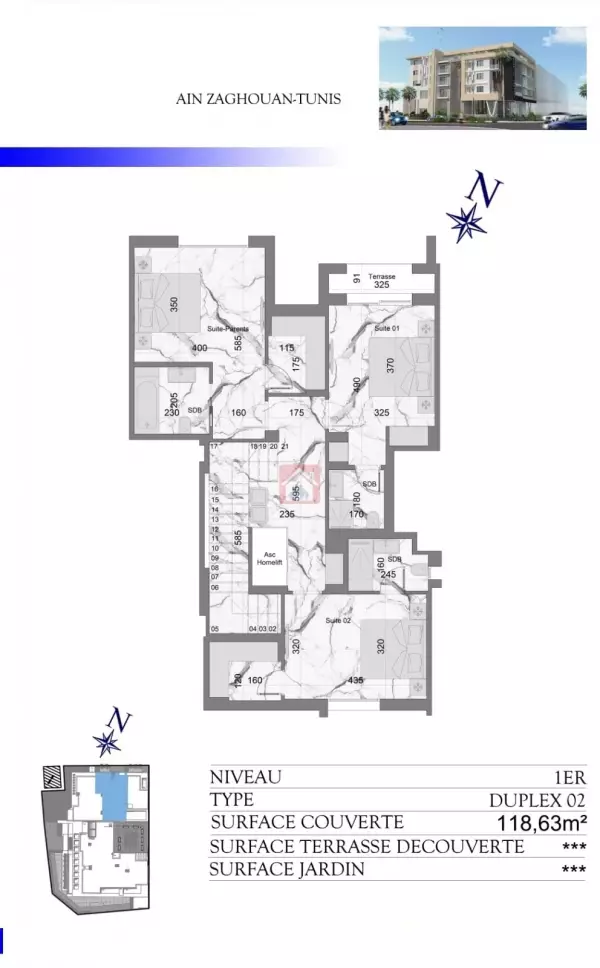 À Vendre Élégants Appartements Ain Zaghouan Nord