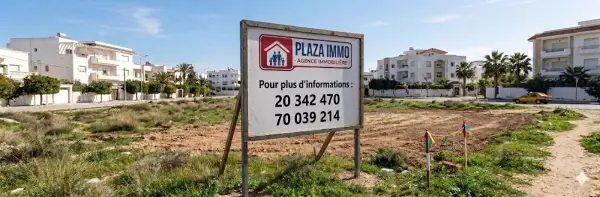 A VENDRE UN BEAU TERRAIN 375m2 A MREZGA -HAMMAMET