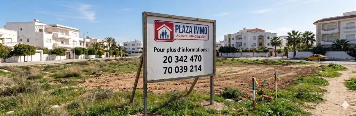 A VENDRE UN BEAU TERRAIN 375m2 A MREZGA -HAMMAMET