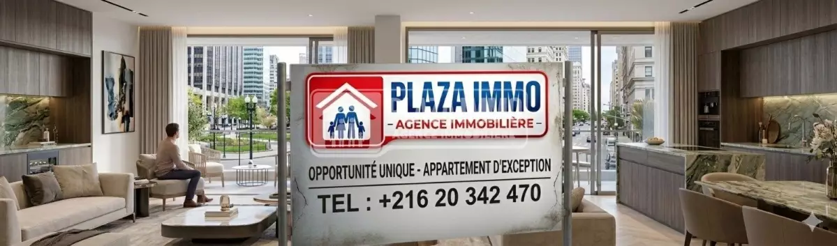 A VENDRE UN APPARTEMENT S+2 CARTHAGE BYRSA